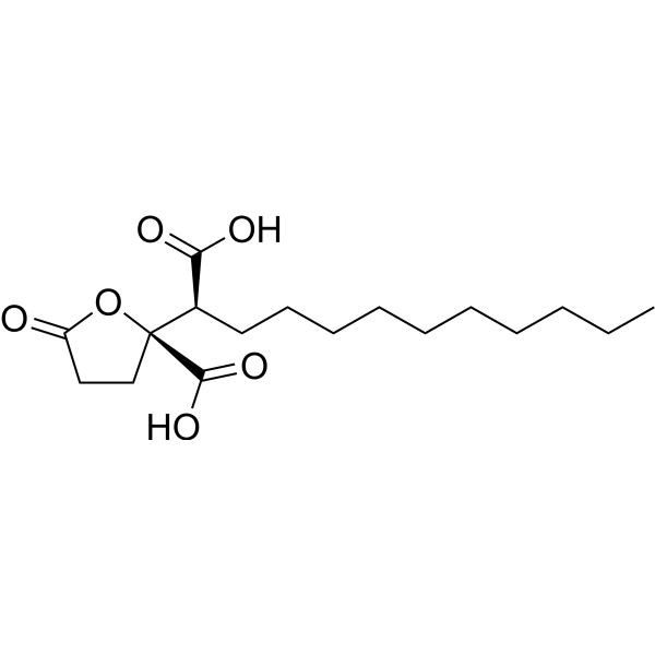 Spiculisporic acid (4,5-dicarboxy-γ-pentadecanolactone) 469-77-2